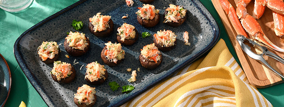 Kalle’s Seafood Stuffed Mushrooms